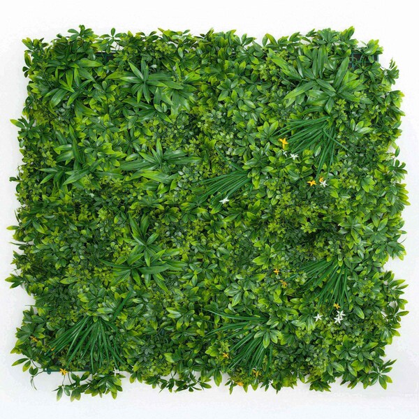 Ejoy 20 in. x 20 in. Artificial Topiary Hedge Panel with Backing, 4PK AHB001 - main